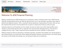 Tablet Screenshot of jemfinancial.com